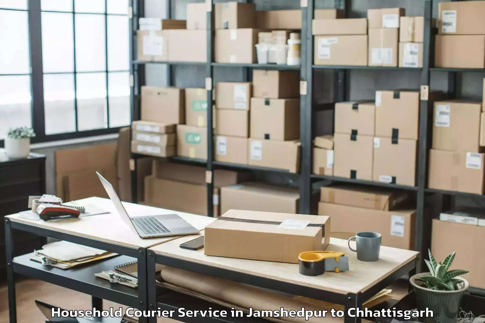 Reliable Jamshedpur to Simga Household Courier